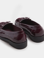 Yours Curve Extra Wide Fit Tassel Patent Loafers - صورة 4 من 5