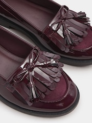 Yours Curve Extra Wide Fit Tassel Patent Loafers - صورة 5 من 5