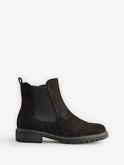 Yours Curve Black Wide Fit Casual Chelsea Boots - Image 1 of 1
