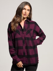 Long Tall Sally Oversized Check Shirt - Imagem 1 de 5