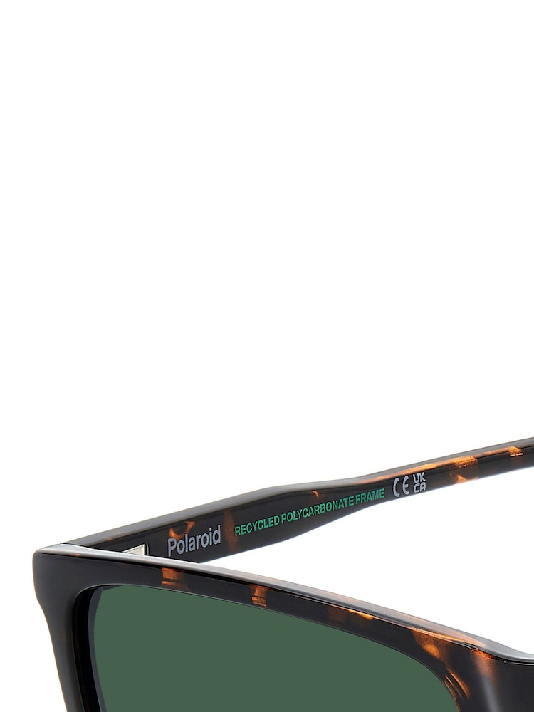 Polaroid Rectangular Brown Sunglasses - Image 6 of 6