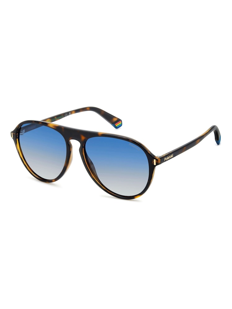 Polaroid Pilot Brown Sunglasses - Image 2 of 6 Polaroid Pilot Brown Sunglasses - Image 2 of 6