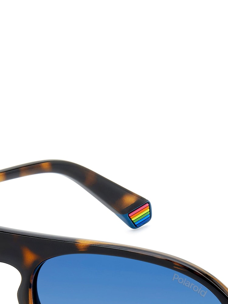 Polaroid Pilot Brown Sunglasses - Image 6 of 6 Polaroid Pilot Brown Sunglasses - Image 6 of 6