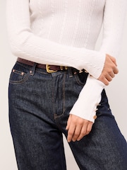 Lipsy White Knitted Roll Neck Jumper - Image 3 of 4