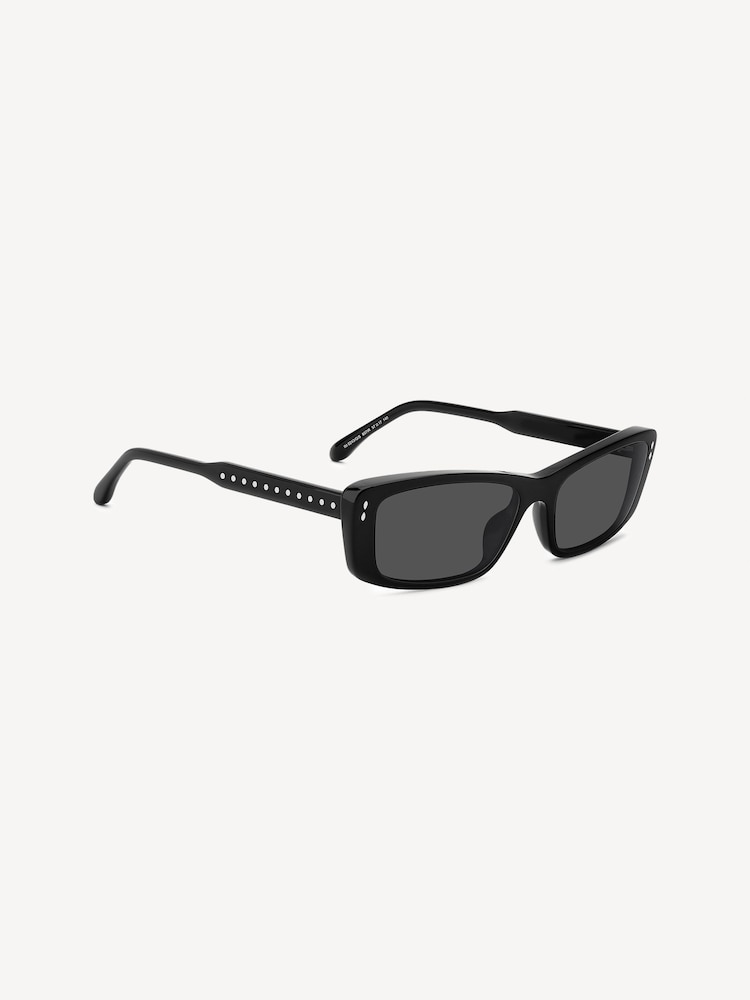 Isabel Marant Black Rectangular Sunglasses in Black - Image 1 of 4
