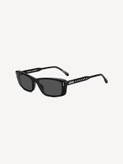 Isabel Marant Black Rectangular Sunglasses in Black - Image 3 of 4