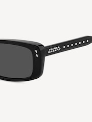 Isabel Marant Black Rectangular Sunglasses in Black - Image 4 of 4