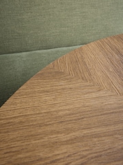 Relaxed Linen Look Green Aire Corner Bench and Table Set - Image 10 of 11