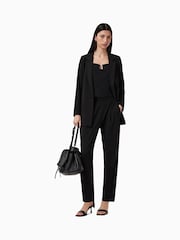 AllSaints Black Aleida Tri Trousers - Image 1 of 8