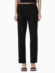 AllSaints Black Aleida Tri Trousers - Image 2 of 8