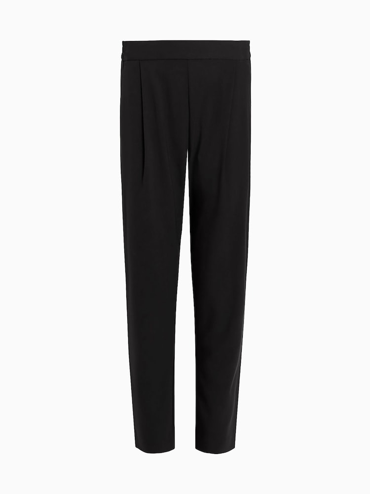 AllSaints Black Aleida Tri Trousers - Image 8 of 8