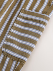 Khaki/Blue Stripe Side Pocket Wide Trousers (3mths-7yrs) - Image 4 of 4