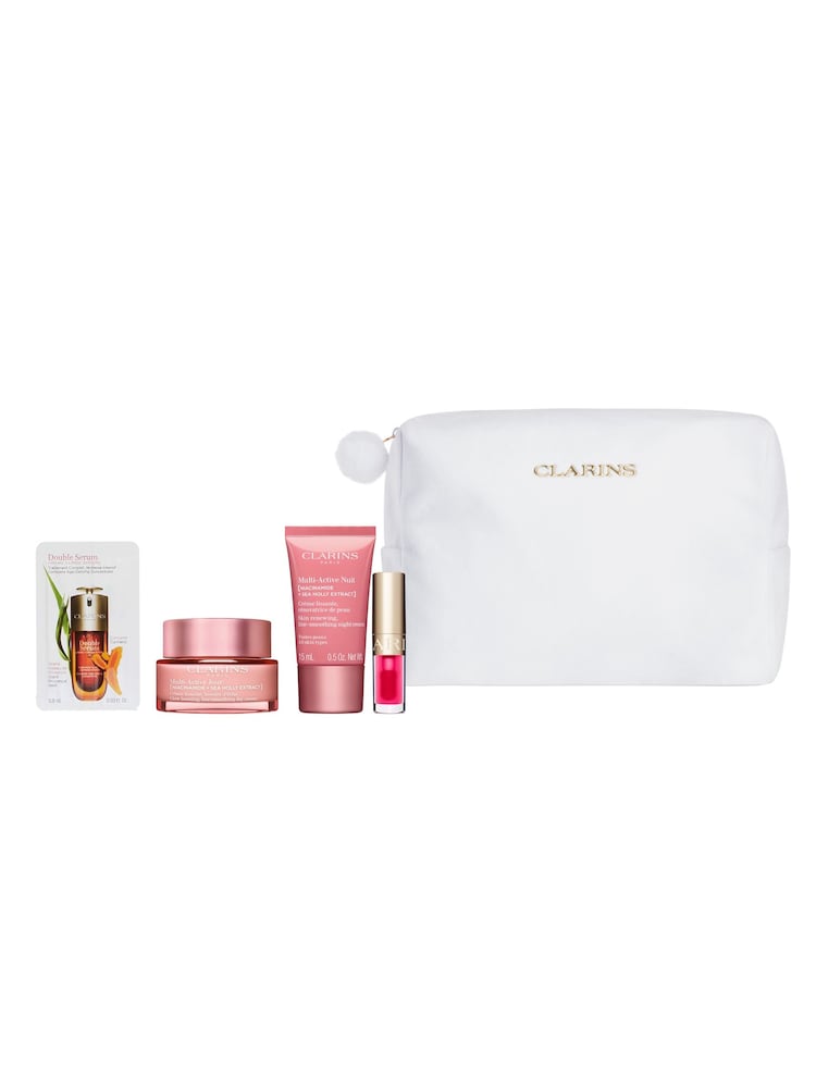 Clarins Multi-Active Collection Gift Set (Worth £76) - Image 1 of 5 Clarins Multi-Active Collection Gift Set (Worth £76) - Image 1 of 5
