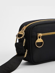 Barbour® International Black Micro Qualify Crossbody Bag - Image 6 of 8