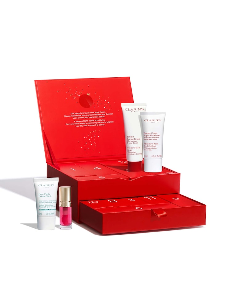 Clarins Womens 12 Day Advent Calendar (Worth £167) - Image 2 of 5 Clarins Womens 12 Day Advent Calendar (Worth £167) - Image 2 of 5
