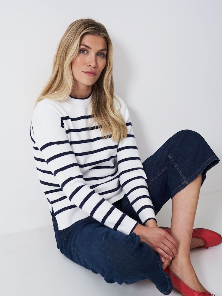 Crew Clothing Patterned Tuck Stitch Jumper - صورة 1 من 5