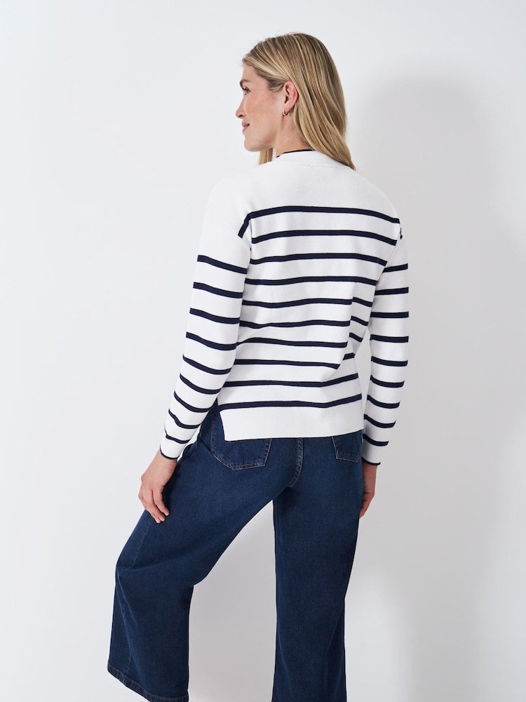 Crew Clothing Patterned Tuck Stitch Jumper - صورة 2 من 5