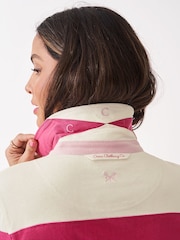 Crew Clothing Pink Long Sleeve Stripe Rugby Shirt - Image 4 of 5