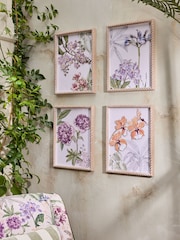 Set of 4 Multi Kew Collection 3D Floral Framed Wall Arts - Image 2 of 7