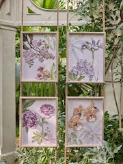 Set of 4 Multi Kew Collection 3D Floral Framed Wall Arts - Image 3 of 7