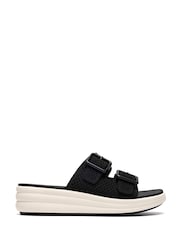 Clarks Black Drift Faye Sandals - Image 1 of 6