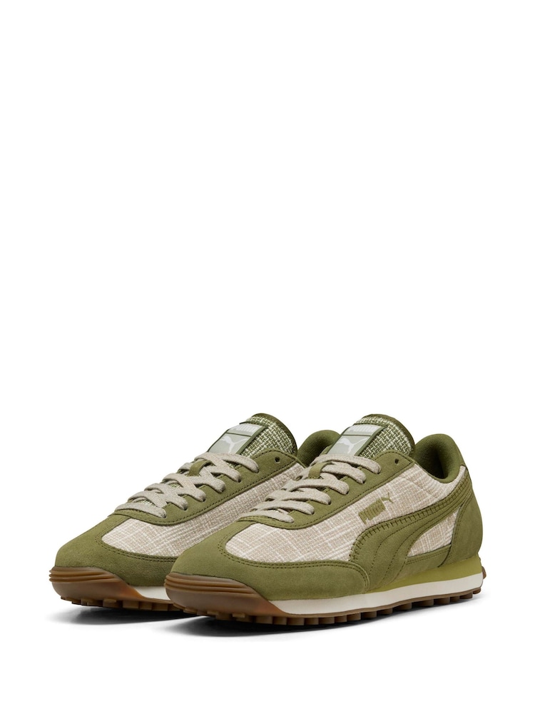 Puma Cream Easy Rider Straw Trainers - Image 1 of 1 Puma Cream Easy Rider Straw Trainers - Image 1 of 1
