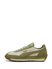 Puma Green /Cream Easy Rider Straw Trainers - Image 3 of 6