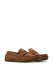 Clarks Brown Corsley Bar Loafers - Image 3 of 7