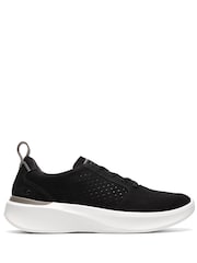Clarks Black Solevana Style Trainers - Image 1 of 6
