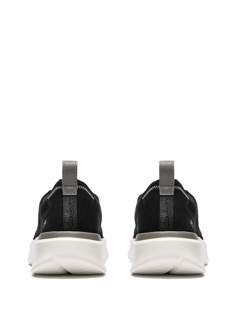 Clarks Black Solevana Style Trainers - Image 2 of 6