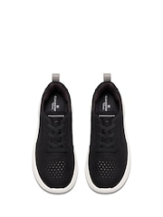 Clarks Black Solevana Style Trainers - Image 4 of 6