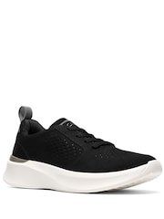 Clarks Black Solevana Style Trainers - Image 5 of 6