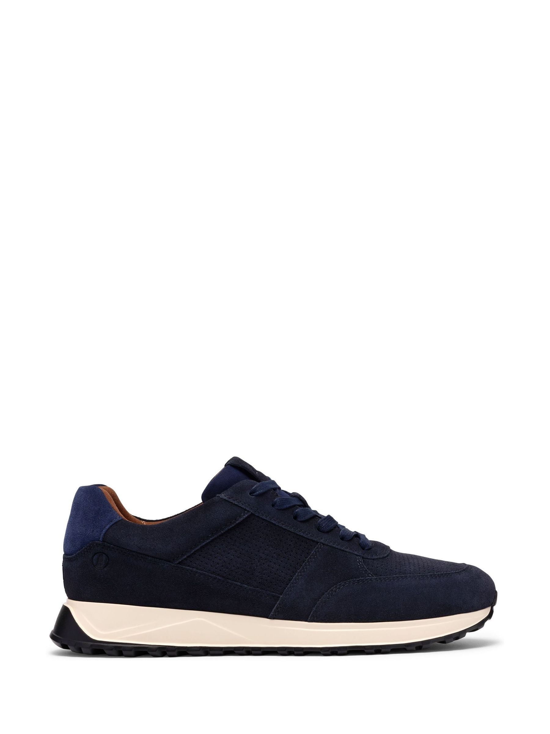 Buy Clarks Blue Radwell Tie Suede Platform Trainers from Next Romania
