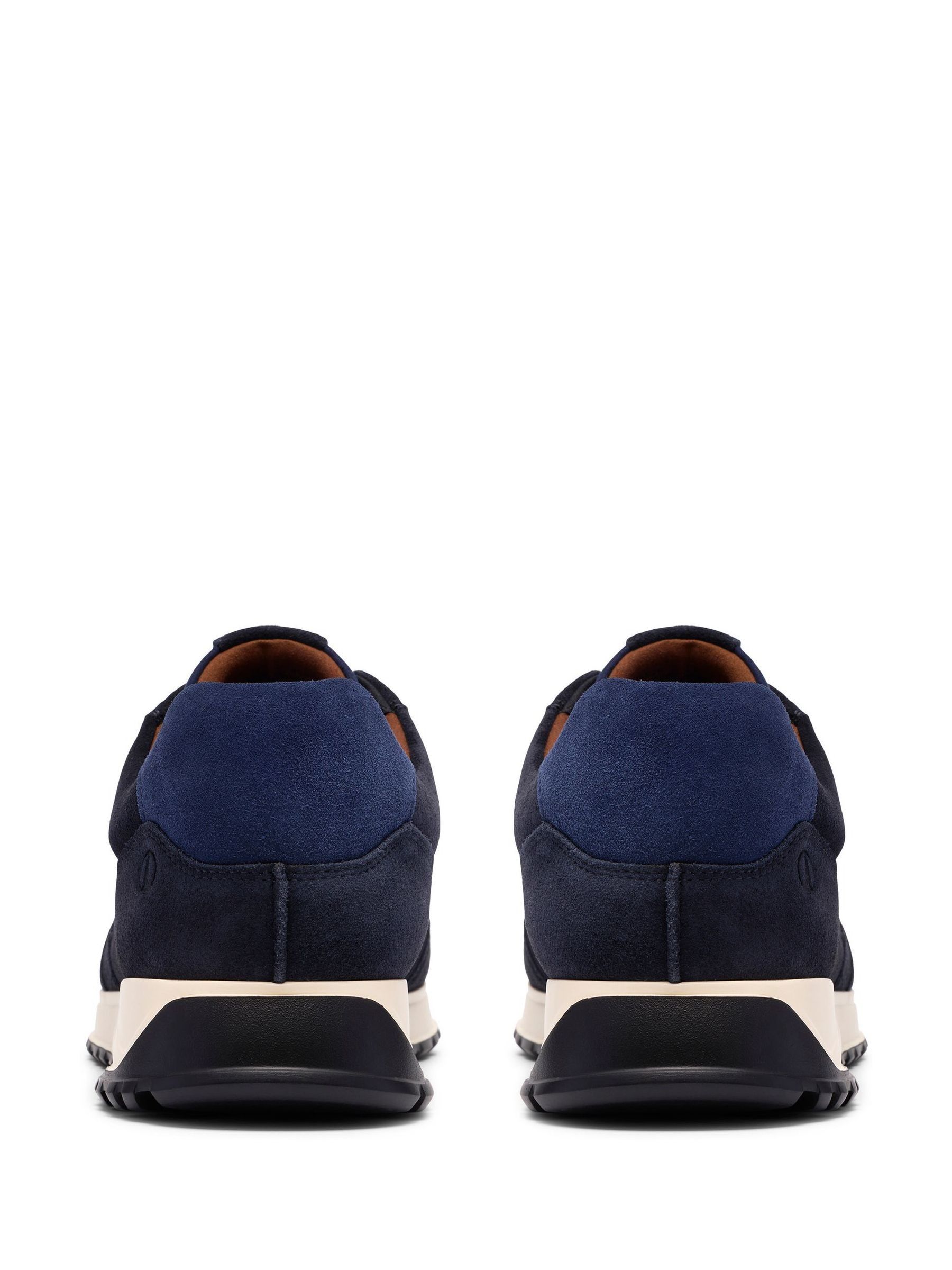 Buy Clarks Blue Radwell Tie Suede Platform Trainers from Next Romania