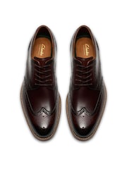 Clarks Brown Standard Fit (G) Craft Remi Tip Shoes - Image 4 of 6