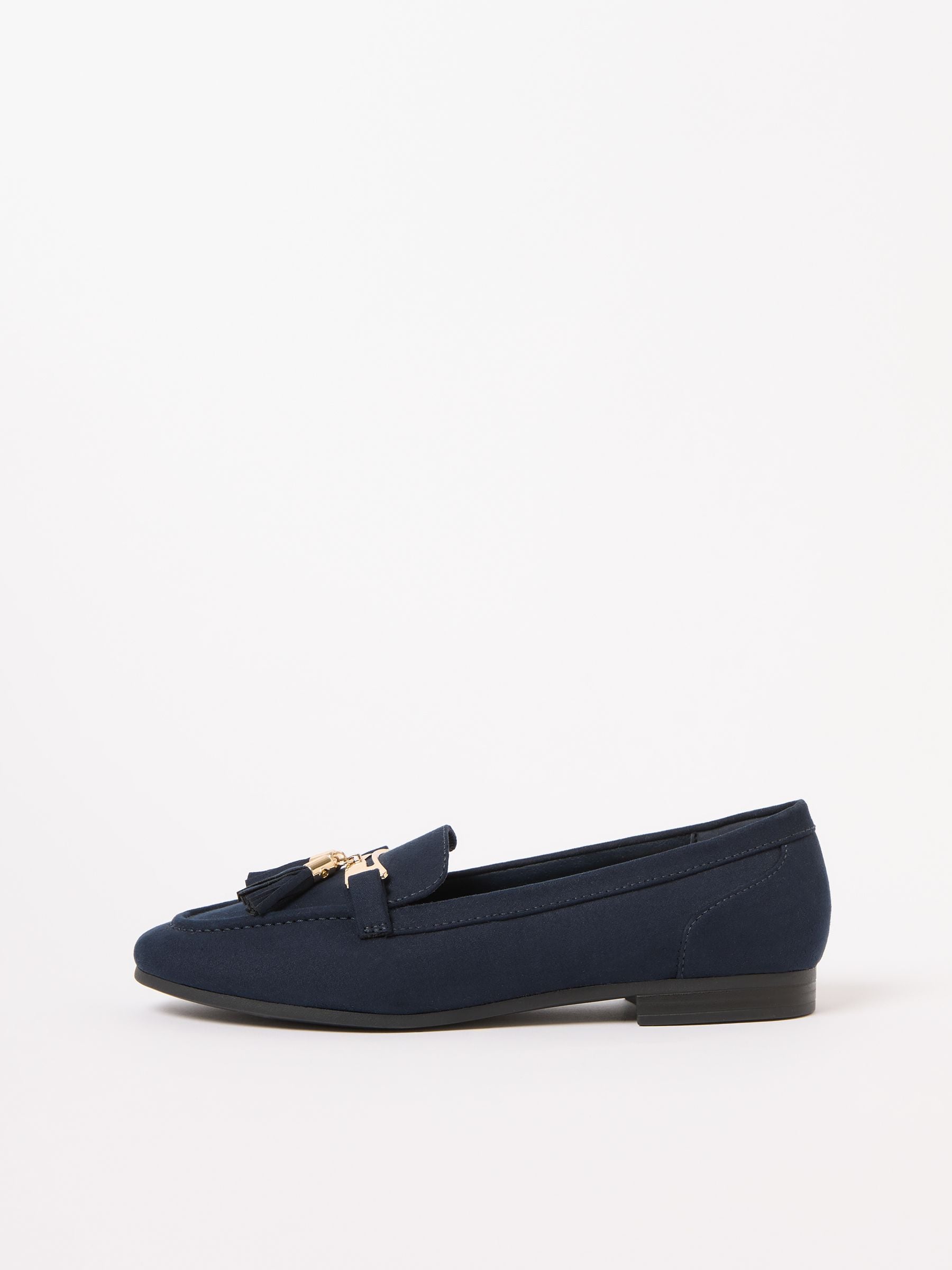 Buy Lipsy Navy Standard Fit Almond Toe Tassel Workwear Loafers