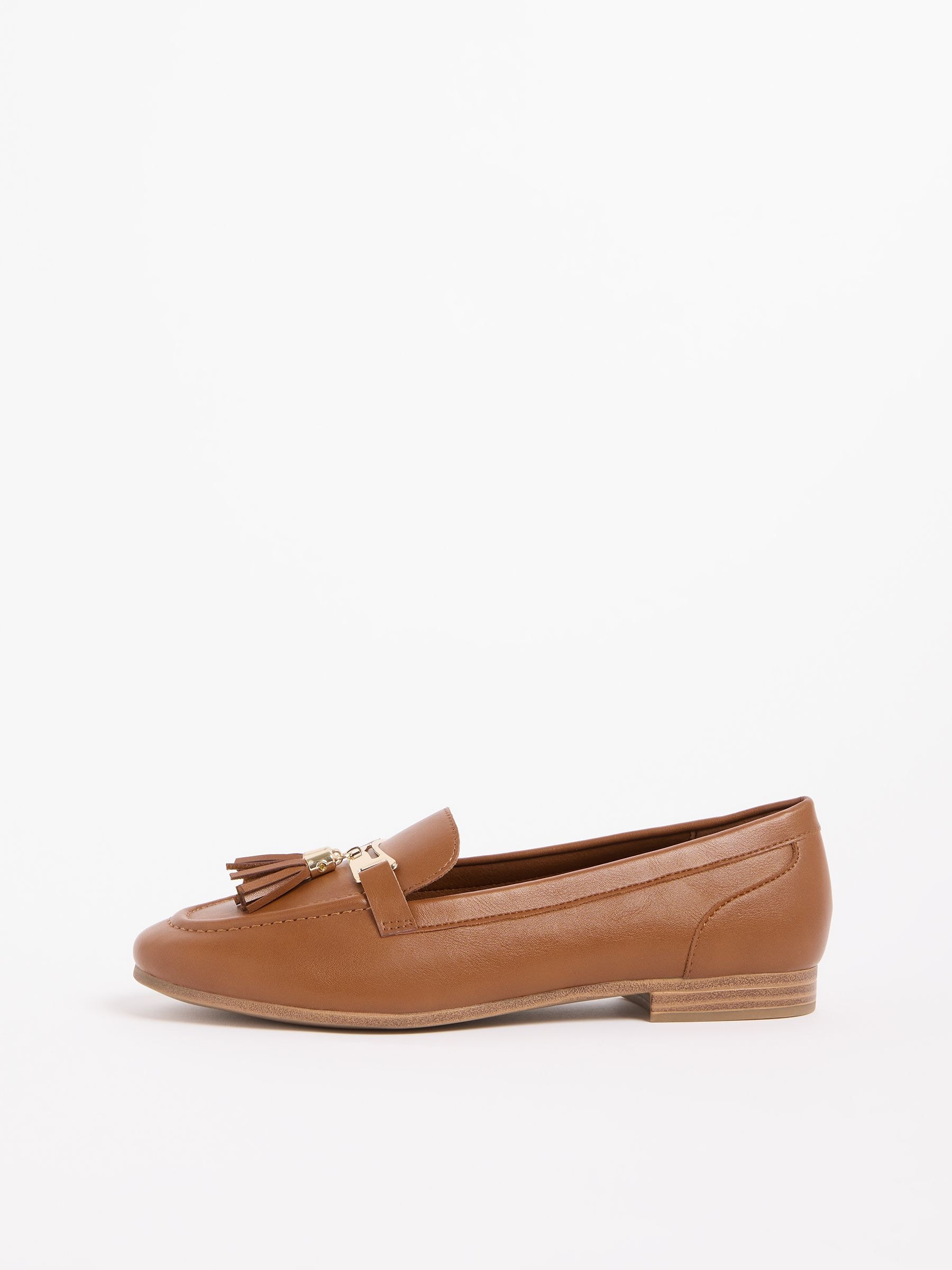 Buy Lipsy Tan Brown Standard Fit Almond Toe Tassel Workwear