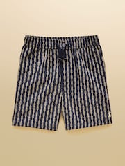 Joules Boys' Hadley Navy Blue Cotton Woven Shorts - Image 1 of 5