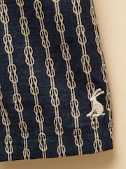 Joules Boys' Hadley Navy Blue Cotton Woven Shorts - Image 4 of 5