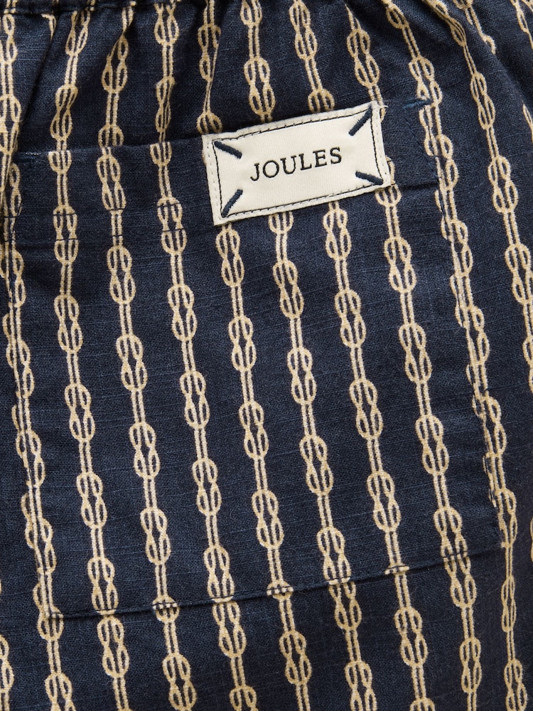 Joules Boys' Hadley Navy Blue Cotton Woven Shorts - Image 5 of 5