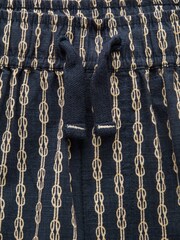 Joules Boys' Hadley Navy Blue Cotton Woven Shorts - Image 6 of 8