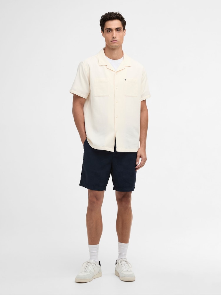 Barbour International Off White Wayback Waffle Shirt - Image 2 of 6
