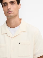 Barbour International Off White Wayback Waffle Shirt - Image 4 of 6