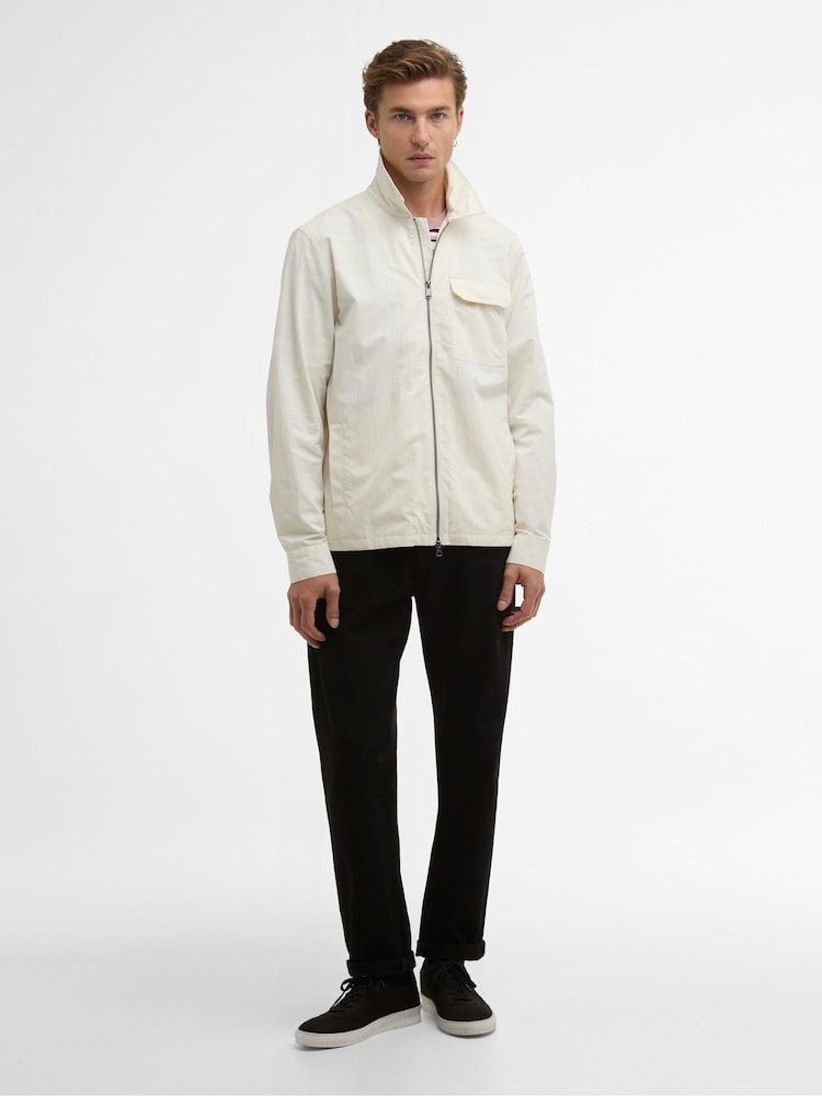 Barbour International Off White Warren Overshirt - Image 2 of 7