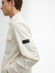 Barbour International Off White Warren Overshirt - Image 5 of 7