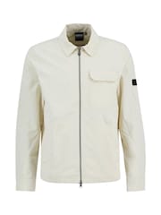 Barbour International Off White Warren Overshirt - Image 6 of 7