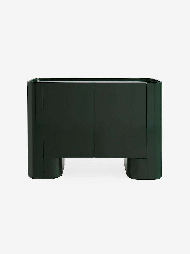 MADE.COM Dark Green Gloss Kain Small Sideboard - Image 5 of 5 MADE.COM Dark Green Gloss Kain Small Sideboard - Image 5 of 5