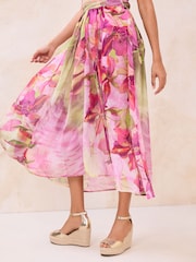 Lipsy Gold Standard Fit Black Canvas Peep Toe Heeled Espadrille Wedge Sandals - Image 3 of 5