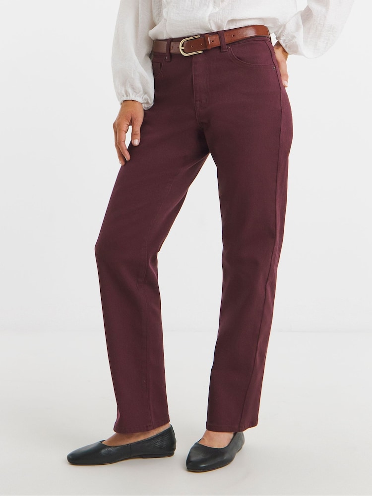 JD Williams Red Authentic Relaxed Straight Leg Jeans - Image 1 of 4 JD Williams Red Authentic Relaxed Straight Leg Jeans - Image 1 of 4
