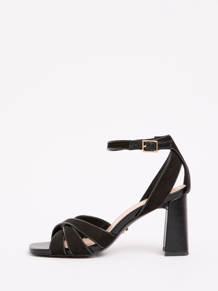 Crno - Sandale sa potpeticama Lipsy sa prekriženim remenom - Slika 5 od 5
